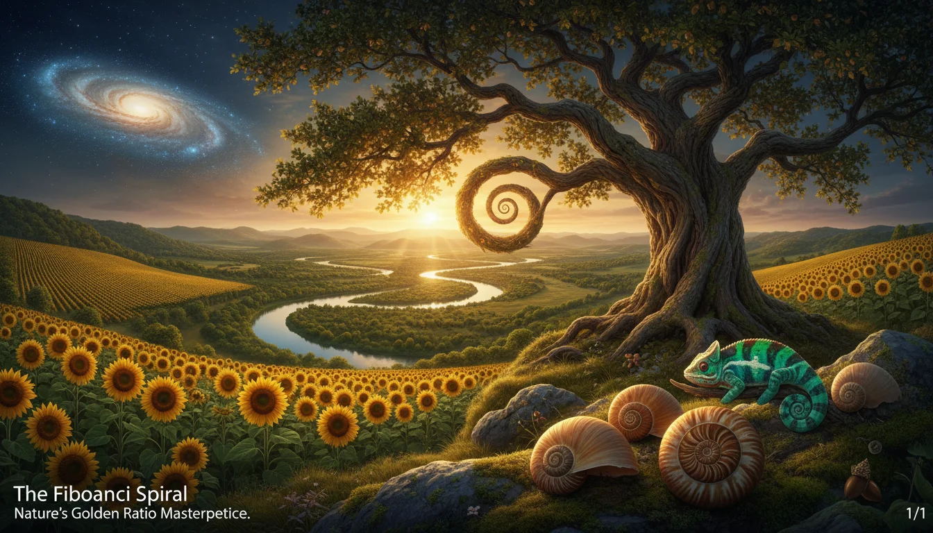 Fibonacci spiral nature - elegant design - The Fibonacci Spiral Nature's Golden Ratio Masterpiece - Discover breathtaking Fibonacci - Gemini Auto Post